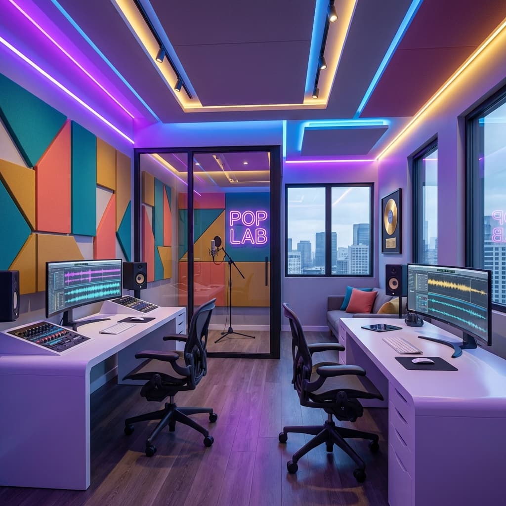 Professional latin music studio for mastering